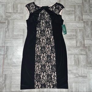 NEW Ralph Lauren Women’s Black Lace Dress Size 12